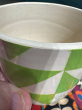 Load image into Gallery viewer, Green geometric mug