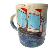 Load image into Gallery viewer, Mug with turquoise sails