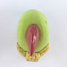 Load image into Gallery viewer, Percy the parrot wall hanging head