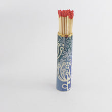 Load image into Gallery viewer, Large match striker pot blue stem B