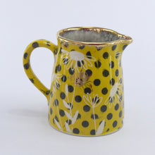 Load image into Gallery viewer, Mustard polka dot jug B
