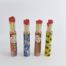 Load image into Gallery viewer, Small match striker pot mustard polka