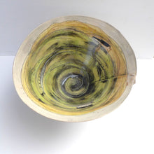 Load image into Gallery viewer, Large footed round dish houses on the moor DB20