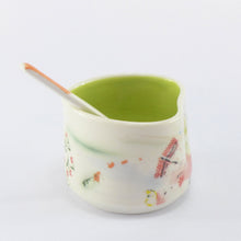 Load image into Gallery viewer, Heart dish with spoon lime