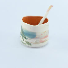 Load image into Gallery viewer, Heart dish with spoon orange