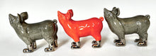 Load image into Gallery viewer, Orange pig in platinum boots