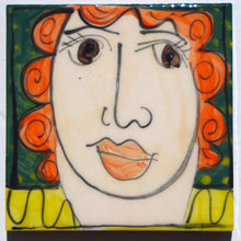 Load image into Gallery viewer, Green face coasters