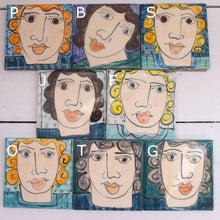 Load image into Gallery viewer, Blue face coasters