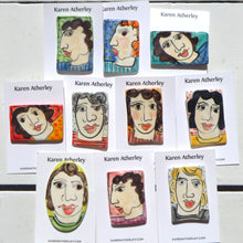Load image into Gallery viewer, Ceramic brooches