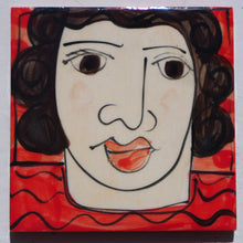 Load image into Gallery viewer, Red and Yellow face coasters