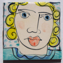 Load image into Gallery viewer, Blue face coasters