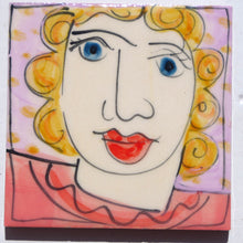 Load image into Gallery viewer, Pink and Lilac face coasters