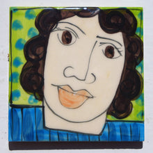 Load image into Gallery viewer, Green face coasters