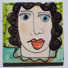 Load image into Gallery viewer, Green face coasters