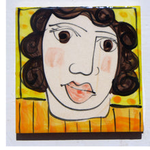 Load image into Gallery viewer, Red and Yellow face coasters