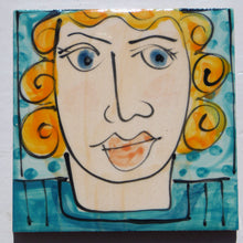 Load image into Gallery viewer, Blue face coasters