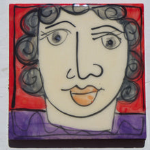 Load image into Gallery viewer, Red and Yellow face coasters