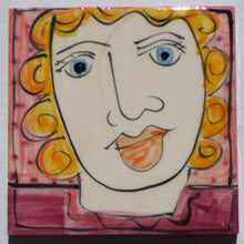 Load image into Gallery viewer, Pink and Lilac face coasters