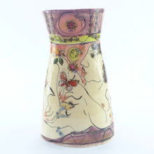 Load image into Gallery viewer, Figure medium pink and purple vase