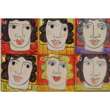 Load image into Gallery viewer, Red and Yellow face coasters