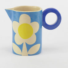 Load image into Gallery viewer, Bright blue flower baby jug