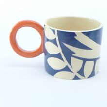 Load image into Gallery viewer, Teal ava bird mug right