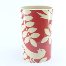 Load image into Gallery viewer, Dark red ava oval vase