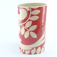 Load image into Gallery viewer, Dark red ava oval vase