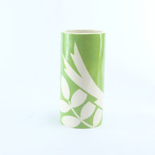 Load image into Gallery viewer, green ava small cylinder vase