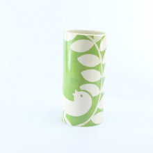 Load image into Gallery viewer, green ava small cylinder vase