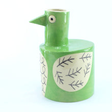 Load image into Gallery viewer, Green bird vase