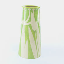 Load image into Gallery viewer, Green hedgerow cone vase