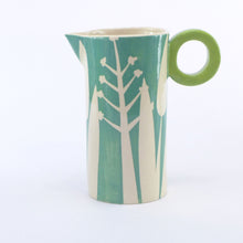Load image into Gallery viewer, Jade green hedgerow tall baby jug vs 2