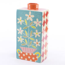 Load image into Gallery viewer, Tall rectangular bottle vase