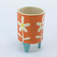 Load image into Gallery viewer, Orange daisy baby planter