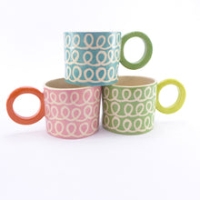 Load image into Gallery viewer, Pink squiggle mug