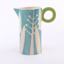 Load image into Gallery viewer, Turquoise hedgerow tall baby jug