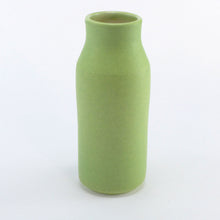 Load image into Gallery viewer, Leaf green flask vase LB128