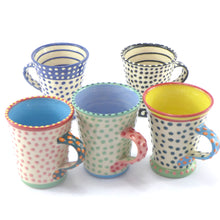 Load image into Gallery viewer, Pink spotty espresso cup