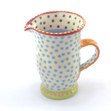Load image into Gallery viewer, Spotty medium jug turquoise spot