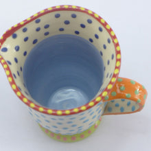 Load image into Gallery viewer, Spotty medium jug turquoise spot