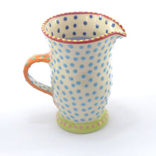 Load image into Gallery viewer, Spotty medium jug turquoise spot