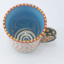 Load image into Gallery viewer, Pink spotty espresso cup