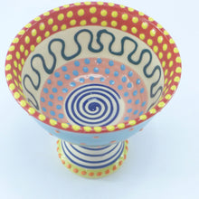 Load image into Gallery viewer, Sundae dish teal spotty