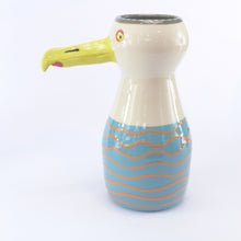 Load image into Gallery viewer, Seagull vase orange stripe