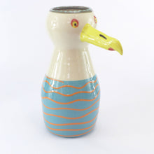Load image into Gallery viewer, Seagull vase orange stripe