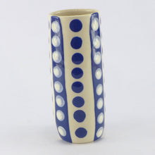 Load image into Gallery viewer, Blue spotty vase