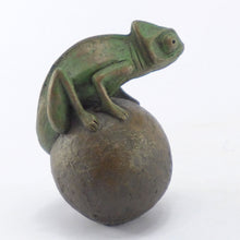 Load image into Gallery viewer, Chameleon on a ball