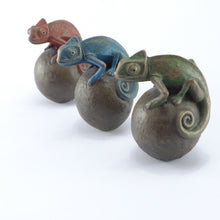 Load image into Gallery viewer, Chameleon on a ball