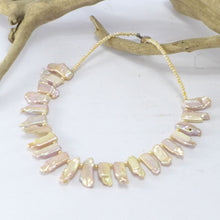 Load image into Gallery viewer, Pink pearl necklace R5